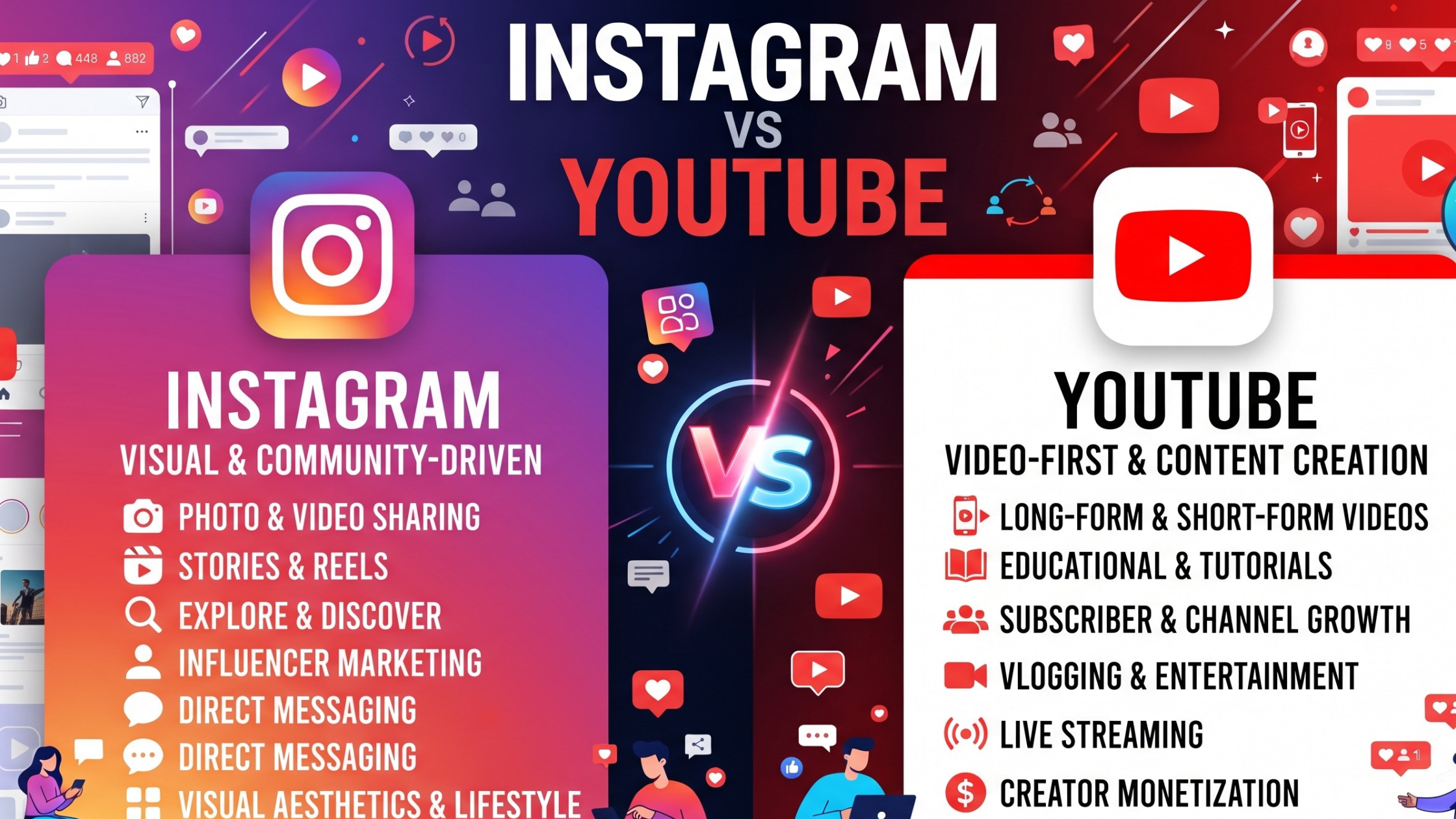 YouTube vs Instagram for Creators: Which Platform Should You Build On in 2026?